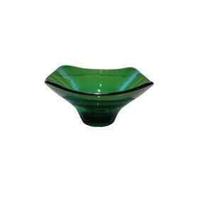 MCM 70s Viking Art Glass Bowl Candy Trinket Holder Candy Dish